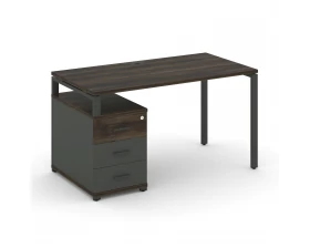 Стол письменный с 1 опорной тумбой CN.SP-301 W 980/1346x720x750 Concept images