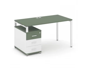 Стол письменный с 1 опорной тумбой CN.SP-301 W 980/1346x720x750 Concept images