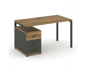 Стол письменный с 1 опорной тумбой CN.SP-301 W 980/1346x720x750 Concept images