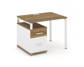 Стол письменный с 1 опорной тумбой CN.SP-305 W 980/1346x720x750 Concept images