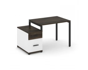 Стол письменный с 1 опорной тумбой CN.SP-305 W 980/1346x720x750 Concept images