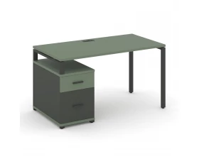 Стол письменный с 1 опорной тумбой CN.SP-305 W 980/1346x720x750 Concept images