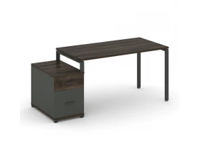 Стол письменный с 1 опорной тумбой CN.SP-305 W 980/1346x720x750 Concept images