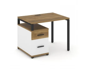 Стол письменный с 1 опорной тумбой CN.SP-305 W 980/1346x720x750 Concept images