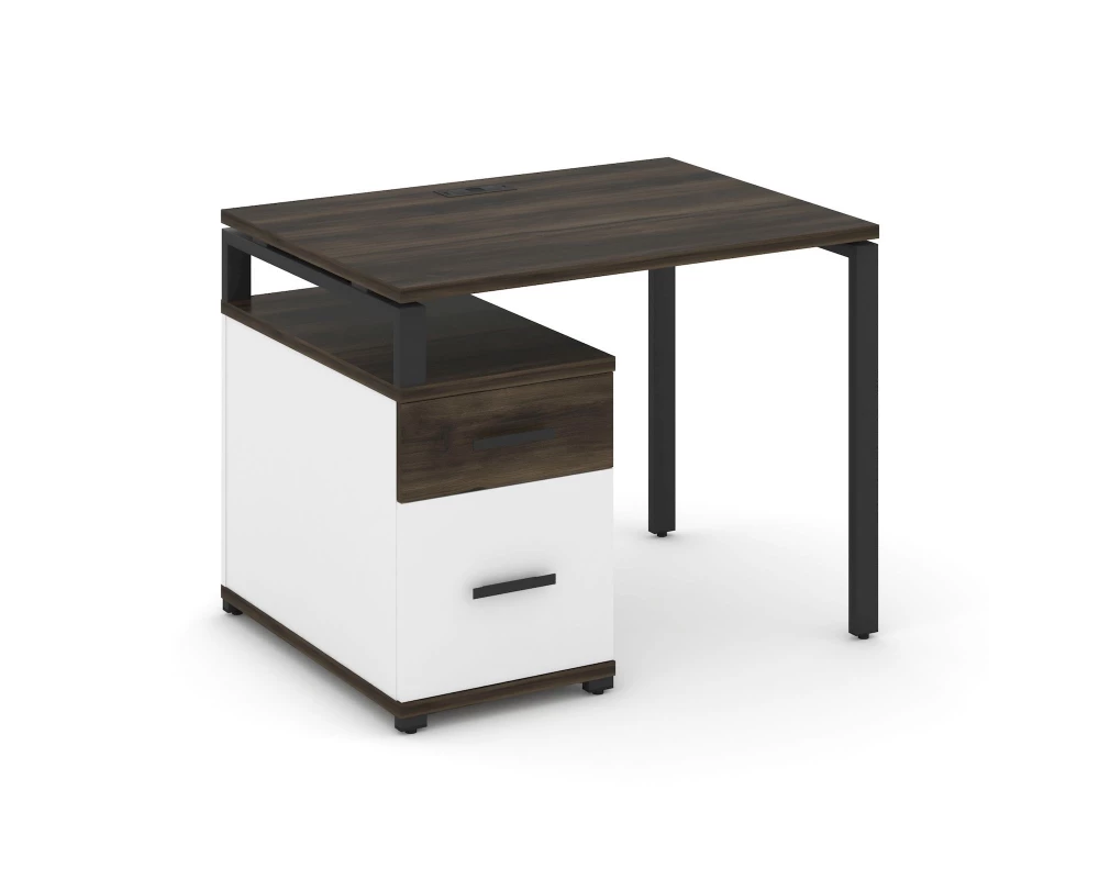 Стол письменный с 1 опорной тумбой CN.SP-305 W 980/1346x720x750 Concept