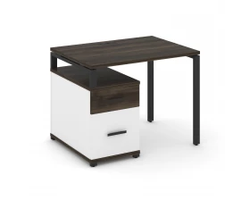 Стол письменный с 1 опорной тумбой CN.SP-305 W 980/1346x720x750 Concept images