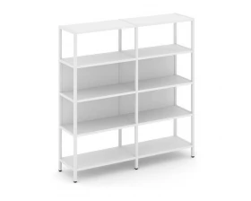 Двухсекционный стеллаж четырехярусный 1590х400х1613 Shelf System images