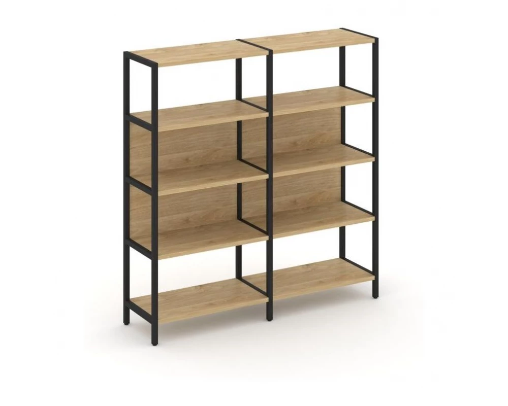 Двухсекционный стеллаж четырехярусный 1590х400х1613 Shelf System