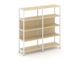Двухсекционный стеллаж четырехярусный 1590х400х1613 Shelf System images