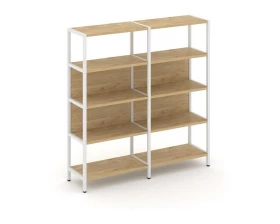 Двухсекционный стеллаж четырехярусный 1590х400х1613 Shelf System images
