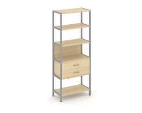 Односекционный стеллаж пятиярусный с ящиками 810х400х1980 Shelf System images
