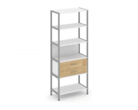 Односекционный стеллаж пятиярусный с ящиками 810х400х1980 Shelf System images