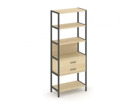 Односекционный стеллаж пятиярусный с ящиками 810х400х1980 Shelf System images