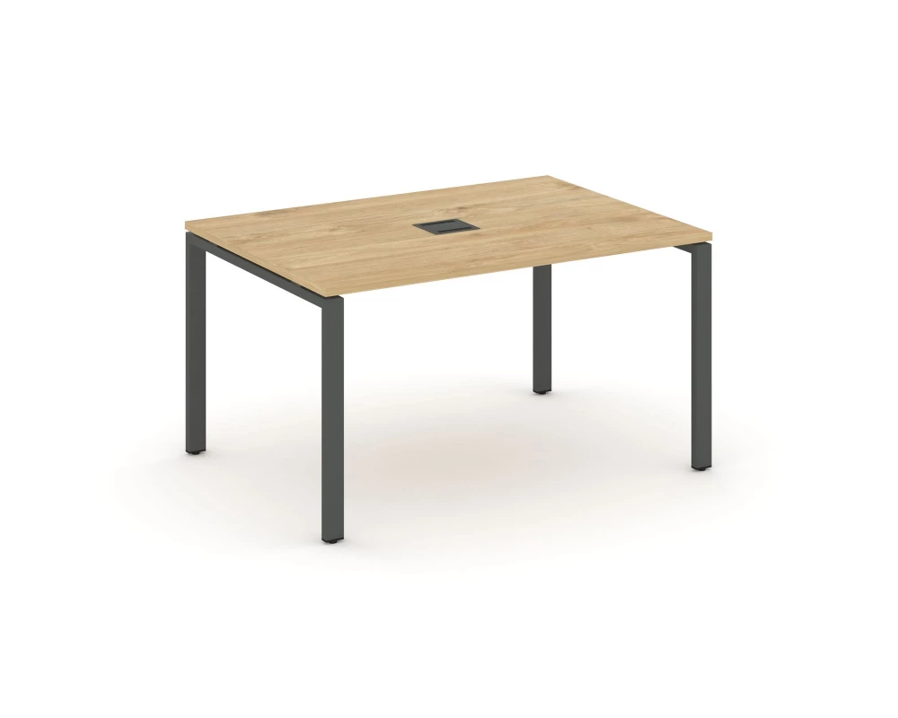 Стол переговорный на П-образном каркасе 60 мм с лючком 980x980x750 Style Project