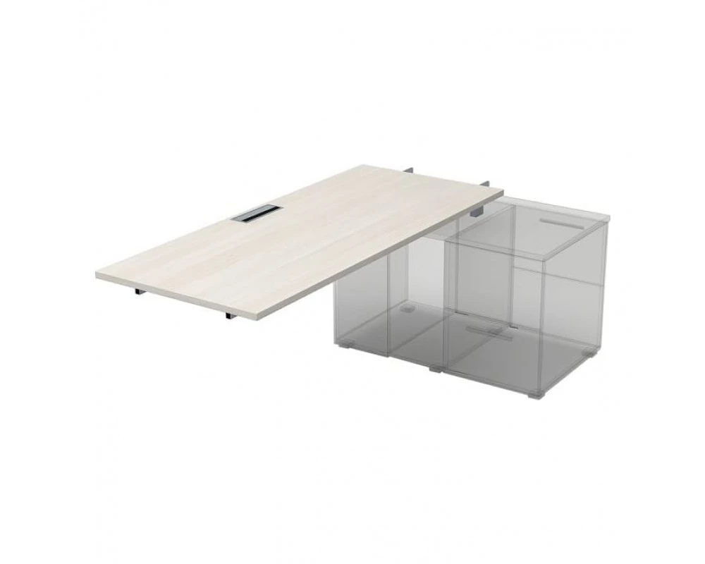 Стол рабочий прямолинейный для крепления на тумбу, средний (1800*700*750) СПС.975 Gloss