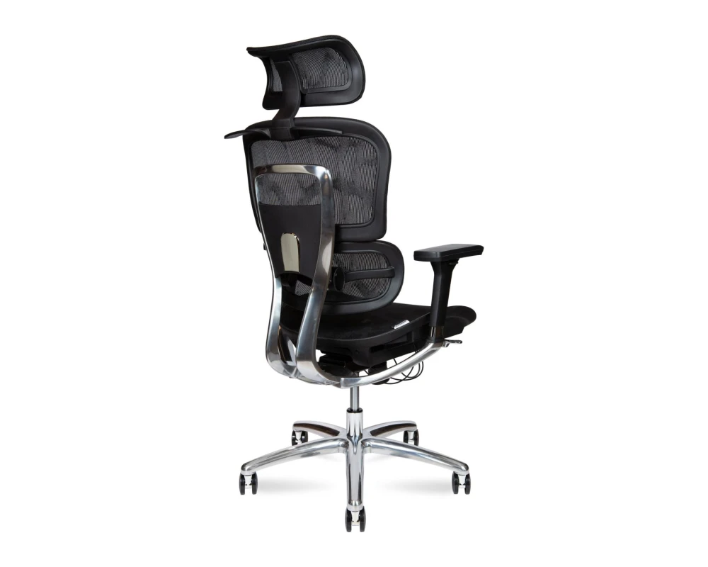 Кресло Norden Крон алюминюм блэк / Kron aluminium black Сетка, Черный