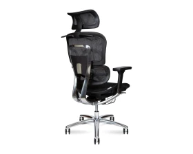Кресло Norden Крон алюминюм блэк / Kron aluminium black Сетка, Черный images